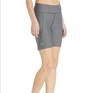 Under Armour Heat Gear Long bike Shorts hi rise dark gray stretch S